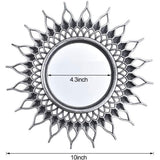 Maxbell Wall Hanging Mirror Small Circle Mirrors for Bedroom Corridor Hallway C