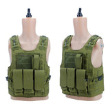 Maxbell Tactical Vest Plate Carrier Assault Gear Jacket for Men Women Outdoor Army Green