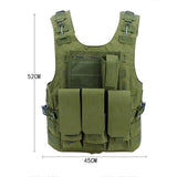 Maxbell Tactical Vest Plate Carrier Assault Gear Jacket for Men Women Outdoor Army Green