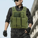 Maxbell Tactical Vest Plate Carrier Assault Gear Jacket for Men Women Outdoor Army Green
