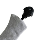 Maxbell Golf Iron Head Covers Head Shaft Protector Knitted Gift  Grey