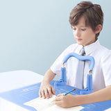 Maxbell Sitting Posture Corrector Myopia Prevention Holder Sitting Posture for Kids Blue