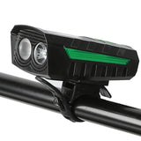 Maxbell USB Bicycle Light Bright LED Rechargeable Road Bike MTB Headlight Green