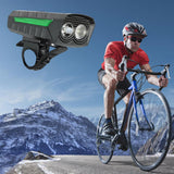 Maxbell USB Bicycle Light Bright LED Rechargeable Road Bike MTB Headlight Green