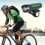 Maxbell USB Bicycle Light Bright LED Rechargeable Road Bike MTB Headlight Green