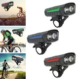 Maxbell USB Bicycle Light Bright LED Rechargeable Road Bike MTB Headlight Red