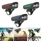 Maxbell USB Bicycle Light Bright LED Rechargeable Road Bike MTB Headlight Red