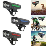 Maxbell USB Bicycle Light Bright LED Rechargeable Road Bike MTB Headlight Red