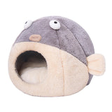 Maxbell Portable Pet Dog Cat Calming Bed Warm Plush Round Nest Comfy Sleeping Bed L