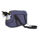 Maxbell Dog Carrier Bag Cozy Sling Tote Soft Sided for Pet Cat Puppy Small Navy