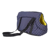 Maxbell Dog Carrier Bag Cozy Sling Tote Soft Sided for Pet Cat Puppy Small Navy