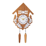 Maxbell Wood Pendulum Wall Clock Roman Numeral Clocks for Indoor Bedroom Decoration