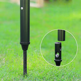 Maxbell Portable Lantern Stand Garden Flashlight Hanging Post Lamp Pole for Camping