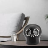 Maxbell Resin Skull Figurine Tea Light Candle Holder Tea Wax Base for Home Decor