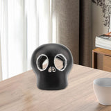 Maxbell Resin Skull Figurine Tea Light Candle Holder Tea Wax Base for Home Decor