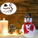 Maxbell Outdoor Snowman Dress Up Kit Hat Scarf Carrot Nose Party Activity Toy Gift 16PCS with Scarf