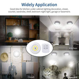 Maxbell Under Cabinet Light Night Light Remote Control for Cabinet Hallway Closet 1 Light Warm White