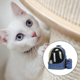 Maxbell Clear Pet Travel Bag Carrier Rucksack expandable Backpack Breathable blue