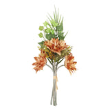 Maxbell Artificial Fake Silk Sunflower Bouquets Decor for Garden Wedding Light Brown