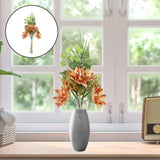 Maxbell Artificial Fake Silk Sunflower Bouquets Decor for Garden Wedding Light Brown