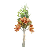 Maxbell Artificial Fake Silk Sunflower Bouquets Decor for Garden Wedding Light Brown