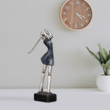 Maxbell Golfer Figurine Tabletop Bookcase Cabinet Resin Statue Artwork Gift Women