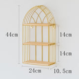 Maxbell Floating Shelves Perfume Skincare Basket for Bathroom Living Room Office 44x24x10.5cm