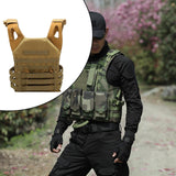 Maxbell Plate Carrier Vest  Adjustable Military for Paintball Outdoor Coffee