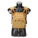 Maxbell Plate Carrier Vest  Adjustable Military for Paintball Outdoor Coffee