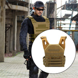 Maxbell Plate Carrier Vest  Adjustable Military for Paintball Outdoor Coffee