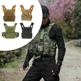 Maxbell Plate Carrier Vest  Adjustable Military for Paintball Outdoor Black