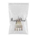 Maxbell Boho Macrame Woven Light Shade Chandeliers Hanging Lamp Cover for Wedding