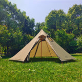 Maxbell Hot Tent with Flue Pipe Window Waterproof 4 Season for Bushcraft Brown