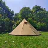 Maxbell Hot Tent with Flue Pipe Window Waterproof 4 Season for Bushcraft Brown