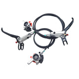 Maxbell Deluxe Mountain Bike Hydraulic Disc Brake Bicycle Calipers Kit Refit Parts Silver