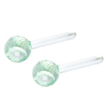 Maxbell 2 Pieces Facial Cooling Ice Globes Ball for Face Neck Care Light Green