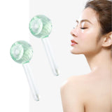 Maxbell 2 Pieces Facial Cooling Ice Globes Ball for Face Neck Care Light Green