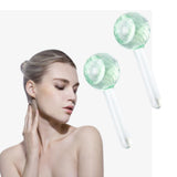 Maxbell 2 Pieces Facial Cooling Ice Globes Ball for Face Neck Care Light Green