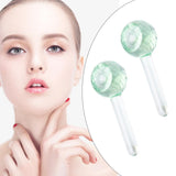 Maxbell 2 Pieces Facial Cooling Ice Globes Ball for Face Neck Care Light Green