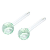 Maxbell 2 Pieces Facial Cooling Ice Globes Ball for Face Neck Care Light Green