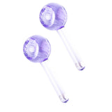 Maxbell 2 Pieces Facial Cooling Ice Globes Ball for Face Neck Care Light Purple