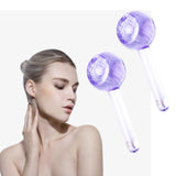 Maxbell 2 Pieces Facial Cooling Ice Globes Ball for Face Neck Care Light Purple