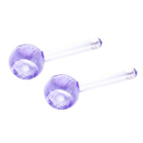 Maxbell 2 Pieces Facial Cooling Ice Globes Ball for Face Neck Care Light Purple