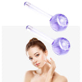 Maxbell 2 Pieces Facial Cooling Ice Globes Ball for Face Neck Care Light Purple