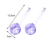 Maxbell 2 Pieces Facial Cooling Ice Globes Ball for Face Neck Care Light Purple