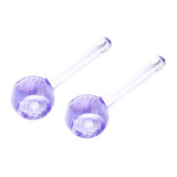 Maxbell 2 Pieces Facial Cooling Ice Globes Ball for Face Neck Care Light Purple