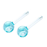 Maxbell 2 Pieces Facial Cooling Ice Globes Ball for Face Neck Care Light Blue