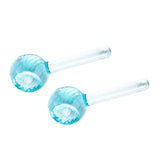 Maxbell 2 Pieces Facial Cooling Ice Globes Ball for Face Neck Care Light Blue