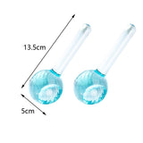 Maxbell 2 Pieces Facial Cooling Ice Globes Ball for Face Neck Care Light Blue