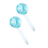 Maxbell 2 Pieces Facial Cooling Ice Globes Ball for Face Neck Care Light Blue